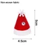 CPINCP 12 Chiếc Mũ Ông Già Noel Giáng Sinh, Chai Quà Tặng Trang Trí Mũ Giáng Sinh Mini, Sáng Tạo Lollipop Nón DIY Yêu Tinh Đồ Thủ Công Mũ Chai Rượu Đảng