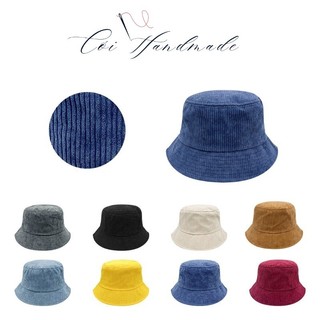 Mũ Tai Bèo Trơn Nhiều Màu, Nón Bucket Vành Ngắn - Phôi Mũ Thêu