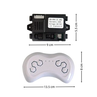 [Giao hàng từ Việt Nam] Đầu thu NOOKSTORY LB-RX-2.4G, Điều khiển từ xa LB350-2.4G 6V / 12V, Bo mạch chủ điều khiển phụ kiện RC xe điện cho trẻ em