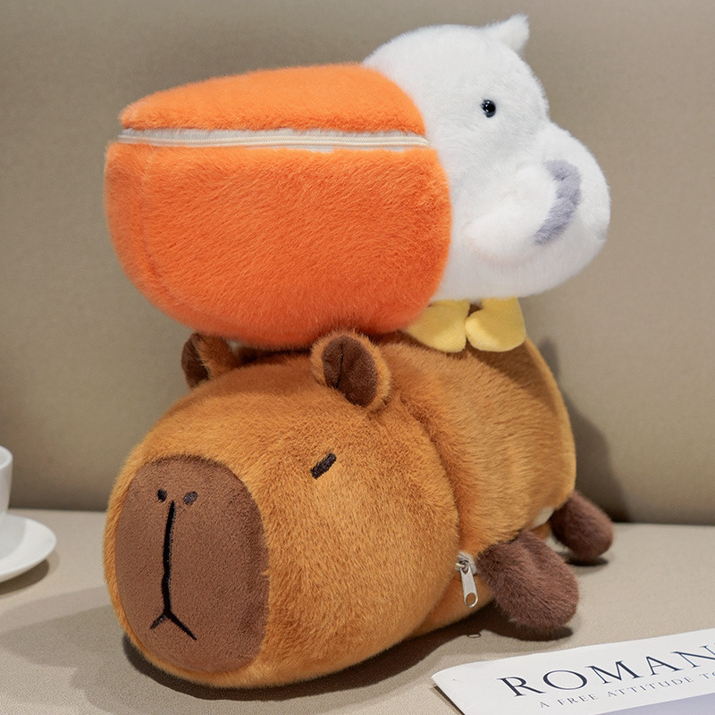 Dễ Thương Capybara Flip Transform Đồ Chơi Sang Trọng Capybara Pelican Cá Sấu Ong 2 Trong 1 Vui Nhộn Capybara Đồ Chơi Gấu Bông Sang Trọng Gối Phòng Ngủ Trang Trí Nhà Đồ Chơi Trẻ Em Quà Tặng Sinh Nhật Quà Tặng Giáng Sinh