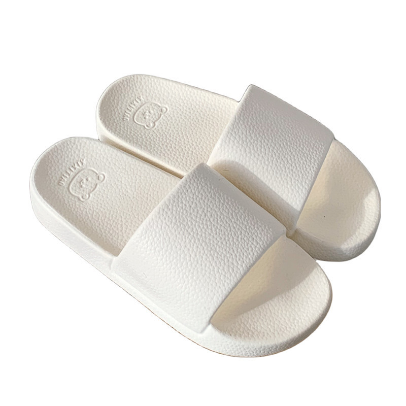 XIXITIAO Phong Cách Đơn Giản Trong Nhà Đế Mềm Thoải Mái Flip-Flops Nam Nữ Màu Trơn Giày Sandal Đế Bằng Dép
