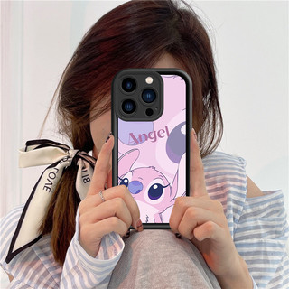 Ốp Lưng Cặp Đôi Thiên Thần Stitch Dễ Thương Cho Samsung A12 A13 A30 A51 A71 A11 A25 A52 A03 A04 A05 A06 A11 A21 A54 S20 S21 S22 S23 S24 PLUS FE Note 20 ULTRA Vỏ Mềm DCJT