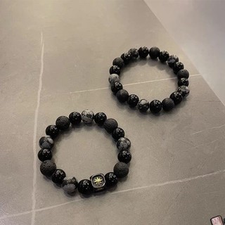 Vòng Tay Hạt Đen Thời Trang Thiết Kế Thích Hợp Vòng Tay Cảm Giác Cho Nữ Quà Tặng Phụ Kiện Trang Sức
