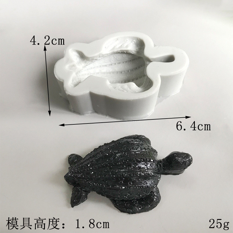 Cá Mập Cá Sấu Rùa Biển Gấu Cực Khuôn Silicon Khuôn Socola Fondant Mousse Bánh Trang Trí DIY Đất Sét Epoxy Hương Liệu Thạch Cao Khuôn