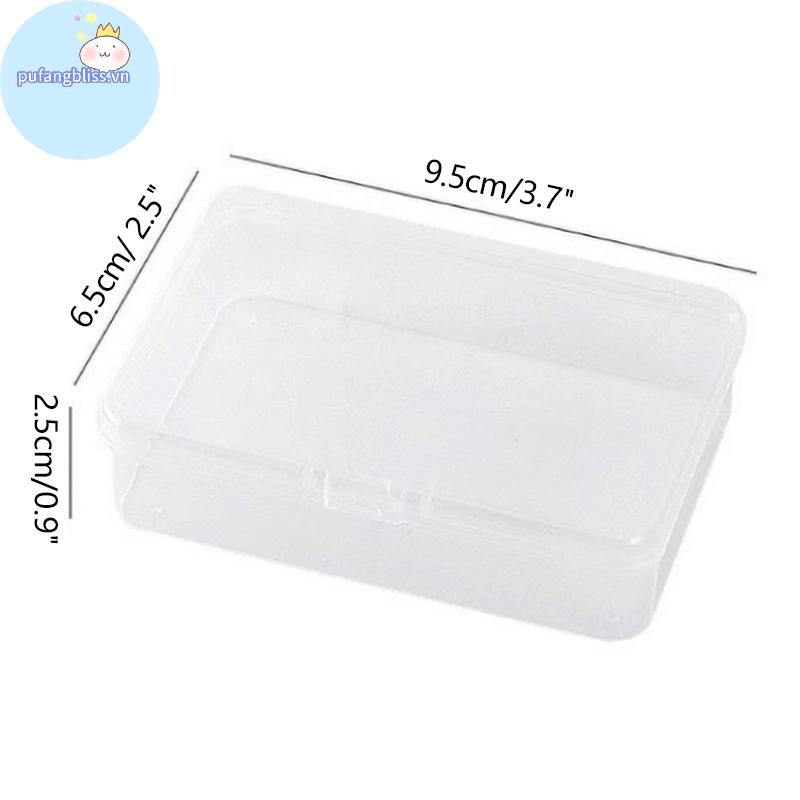 Pufangbliss Mới Trong Suốt Nhựa Hộp Bảo Quản Photocards Thẻ Nhỏ Hộp Bảo Quản Bàn Tổ Chức Hộp Phân Loại Văn Phòng Phẩm VN
