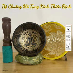 Bộ Chuông Tụng Kinh Thiền Định 9.5cm - Amrita
