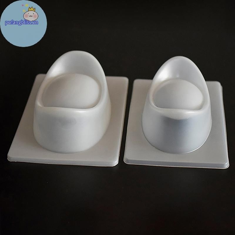 Pufangbliss DIY Lucky Wealth 3D Yuanbao Khuôn Nhựa Thạch Handmade Sugarcraft Khuôn Mousse Bánh Pudding Khuôn Socola Nướng VN