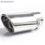 Đầu giảm thanh ống xả ô tô Đầu thoát đơn Vòng thép không gỉ Đuôi xe phía sau Chrome tròn Ống xả đuôi ống giảm thanh đầu ống