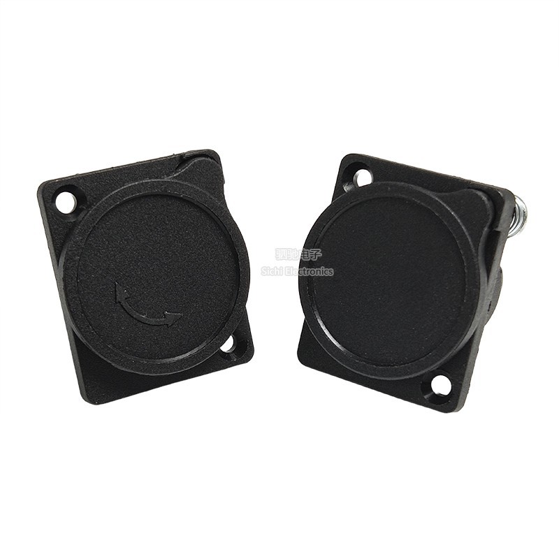 Ghế ngồi nữ XLR ba lõi Pin Lithium Ghế đầu Carbon hàng không 3P có vỏ giao diện sạc có nắp bụi
