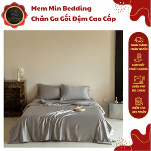 Bộ Chăn Ga Gối Chất Liệu Tencel 40s Mềm Mại Mát Lạnh Tone Màu Cực Sang Tinh Tế - Memminbedding Luxury