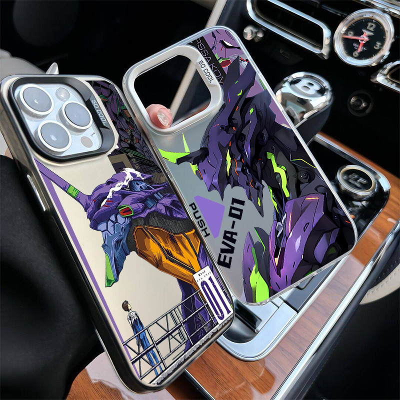 Anime Neon Genesis Evangelion Ikari Shinji Fighter vỏ cho OPPO Reno 14 13F 12F 11F 11 12 13 Pro A5 A3 Pro 5G Ốp lưng Acrylic cứng in mờ chống sốc cao cấp IMD Armor