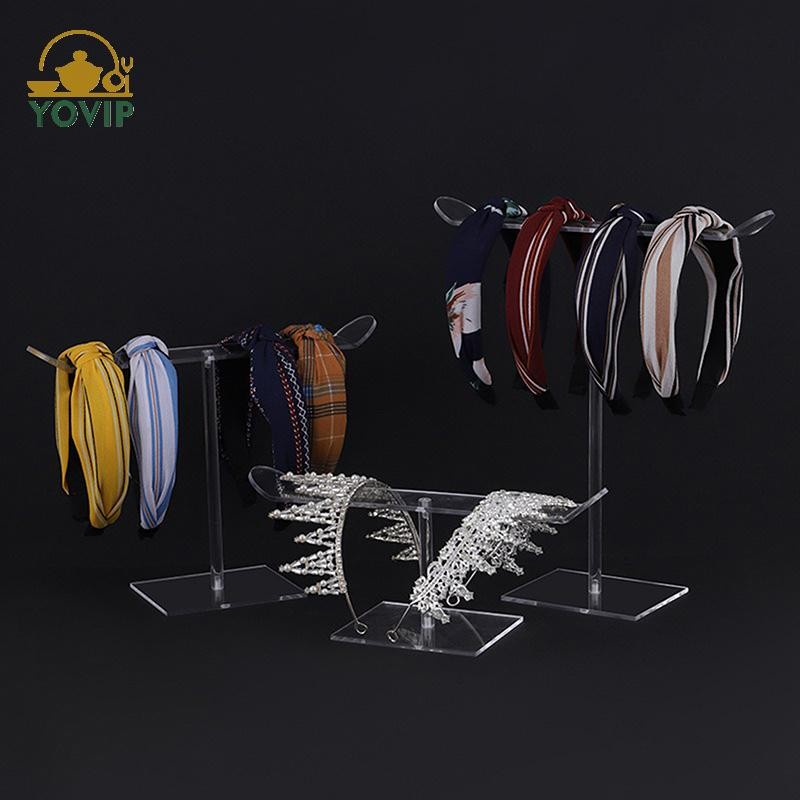 YOVIP Rõ Ràng Giá Đỡ Acrylic Có Thể Tháo Rời Vòng Cổ Vòng Tay Màn Hình Đứng Phụ Kiện Tóc Thanh Cho Băng Đô Tổ Chức VN