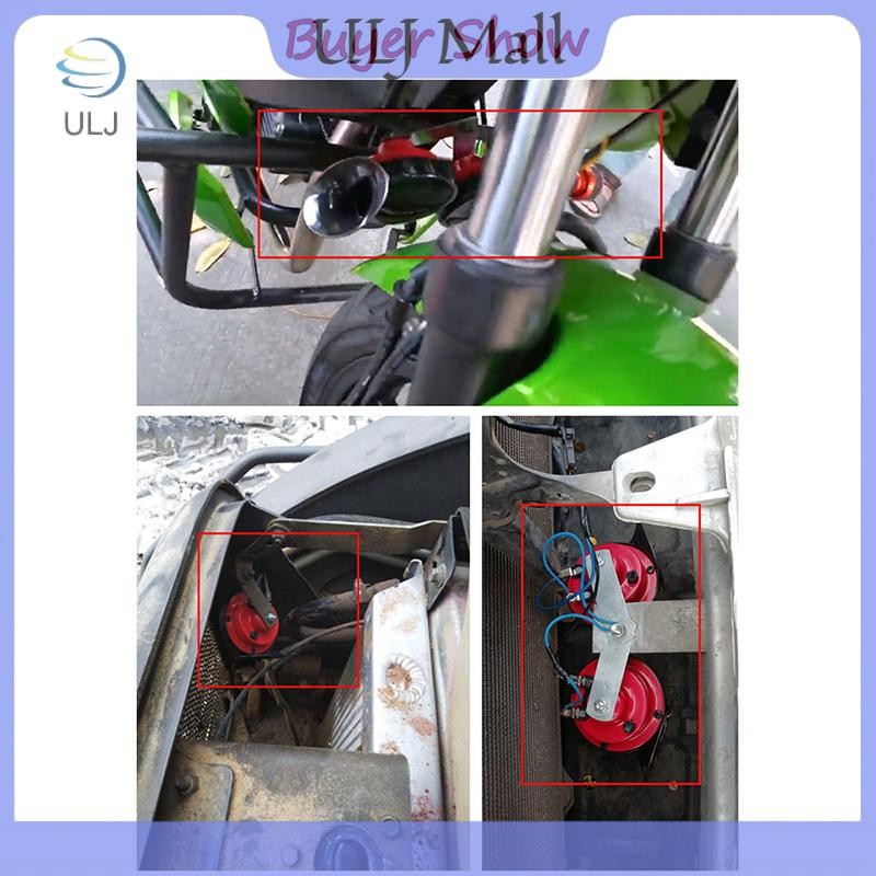 ULJ 12V ốc ô tô điện còi không khí lớn tiếng thuyền báo động xe máy tông màu kép.