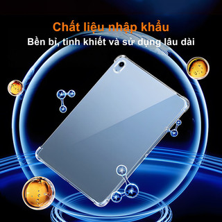 Ốp lưng iPad trong suốt silicone mềm chống sốc túi khí 4 góc cho iPad Mini 3 4 5 6 7 Air 3 4 5 6 Gen 8 9 10 Pro 11 12.9