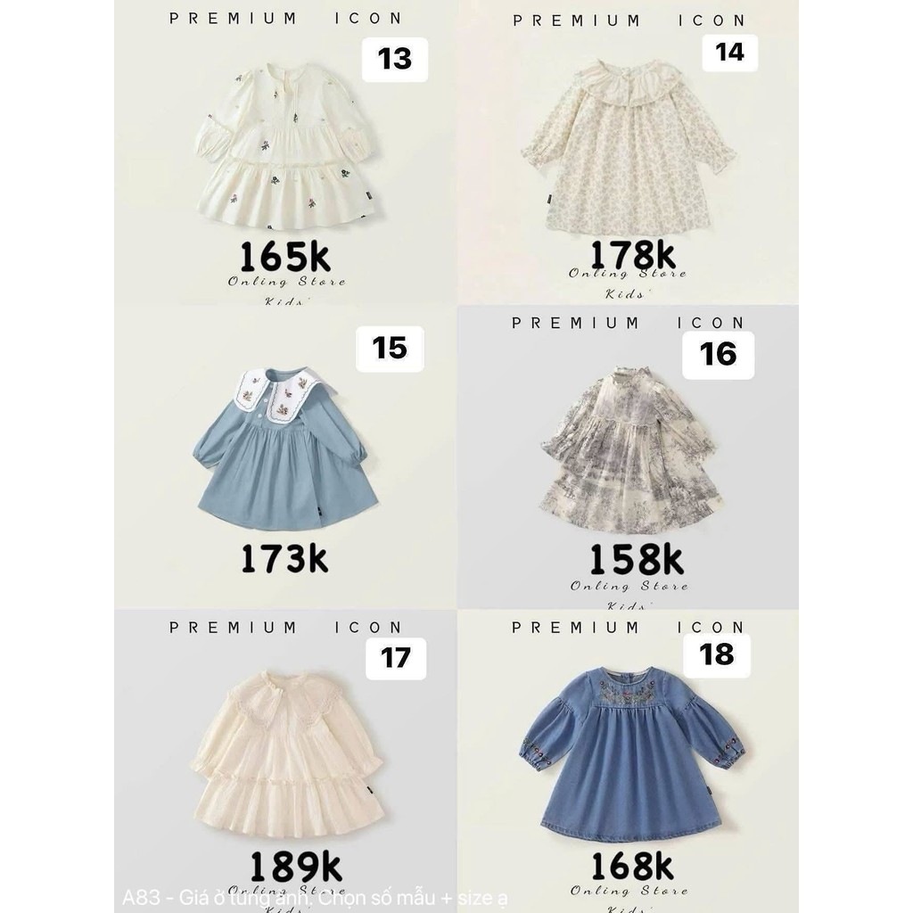 VÁY THU ĐÔNG KID PREMIUM (M1-M13)