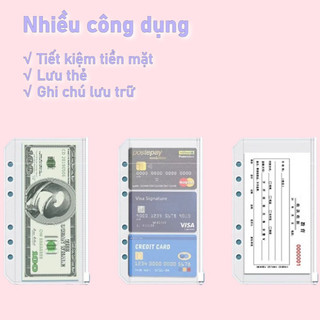 Sổ tiết kiệm tiền mặt - 100 Phong Bì In Hình Dễ Thương, Dạy Con Quản Lý Tiền, Thể tái sử dụng