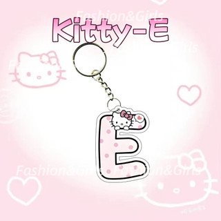 Chữ Cái Tiếng Anh Móc Khóa Kitty Dễ Thương Mặt Dây Chuyền Chìa Khóa DIY Lời Chúc Tốt Nhất Cặp Đôi Người Bạn Móc Khóa- DH