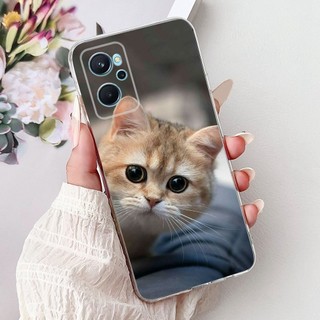 Dành Cho Realme 9i RMX3491 Mới Thanh Lịch Họa Tiết Mèo Vỏ Realme9i 4G Silicon Mềm TPU Vỏ Điện Thoại