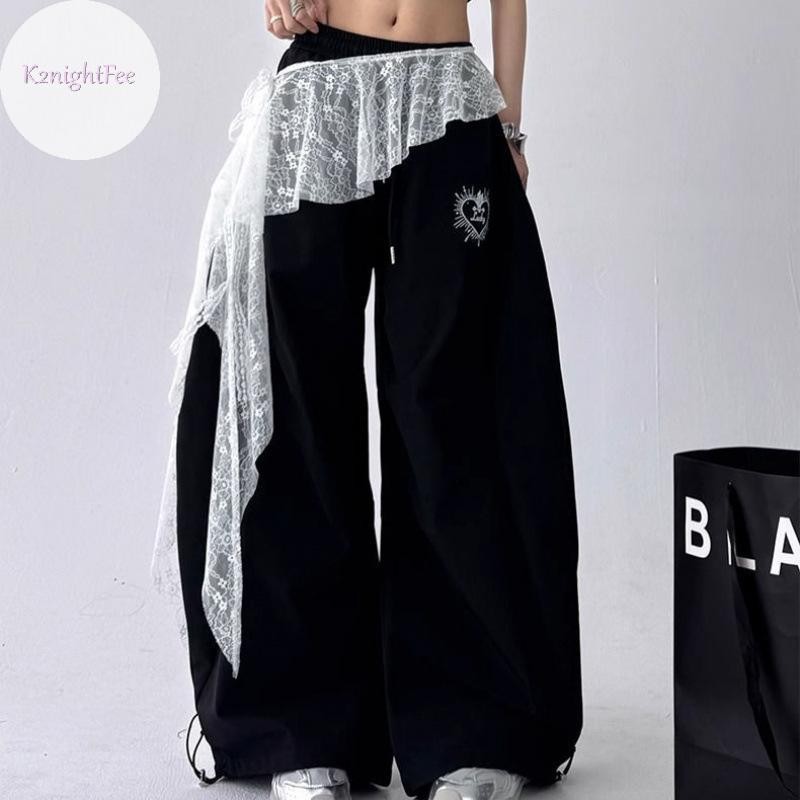 Váy ren thêu hoa phong cách Y2K, hoàn hảo cho quần áo dạo phố và quần jean