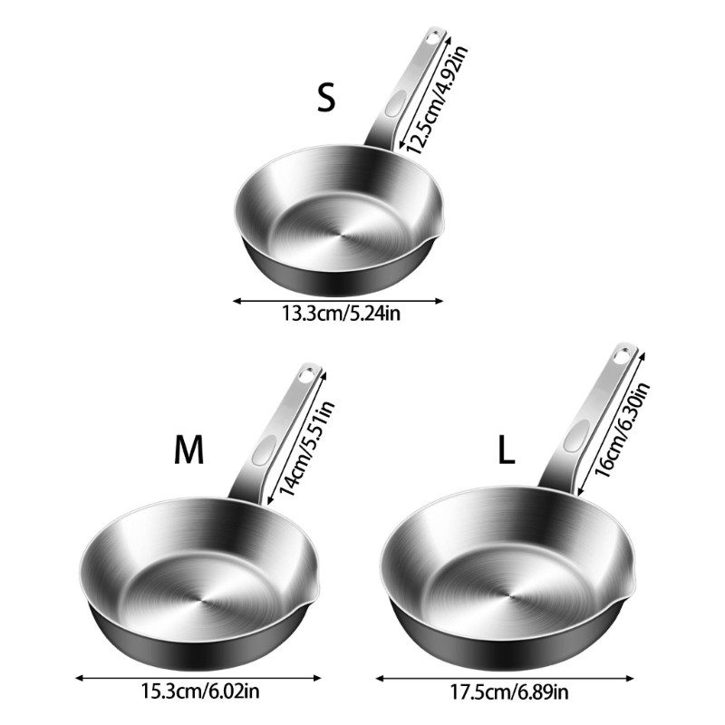 VIC Tiny Saucepan cho trứng Bơ Phân phối nhiệt hiệu quả Chảo tay cầm tiện dụng