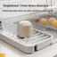 GILL Bồn Rửa Khay Thấm Nước, Tấm Thoát Nước Bồn Rửa Cạnh Nẹp Silicon, Tấm Chống Rỉ Chống Trượt Bồn Rửa Nhà Bếp Cốc Trà Nhà Bếp