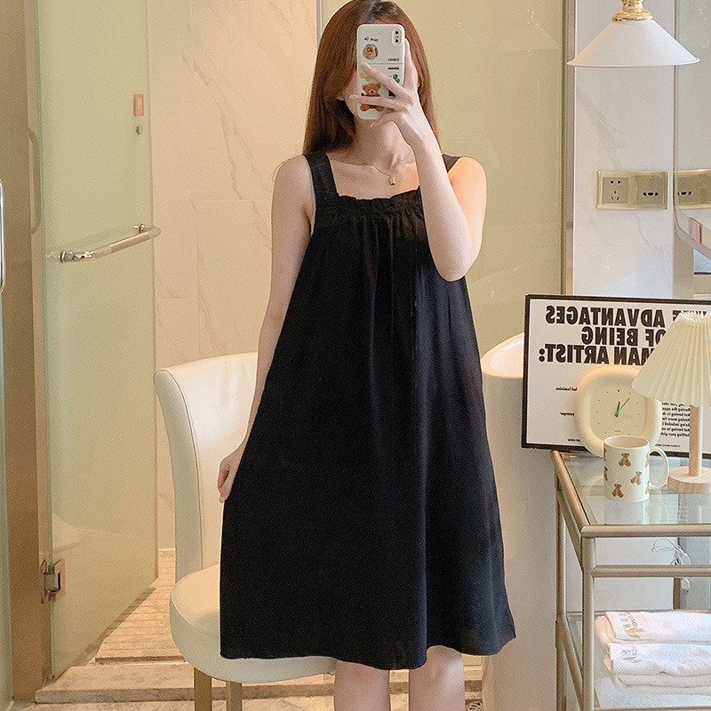 Bộ Đồ Ngủ Cotton Lụa Cho Nữ, Mùa Hè Thoáng Mát Dễ Thương