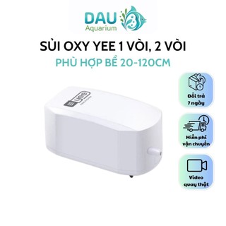 Máy sủi oxi siêu êm YEE cho bể cá - Phù hợp để phòng ngủ, nơi cần yên tĩnh, tặng kèm dây và đầu sủi
