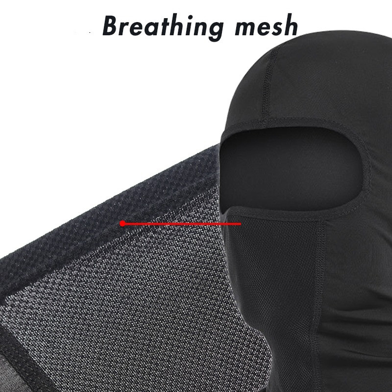 Mũ bảo hiểm đi xe đạp Musion Balaclava có lỗ kính Xe máy Mặt nạ toàn mặt chống nắng Ice Silk Biker Mũ đội đầu thoáng khí cho nam và nữ