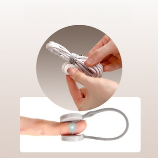 Băng buộc cáp đa chức năng từ tính, bộ sắp xếp cáp dữ liệu, cuộn dây cáp sạc.