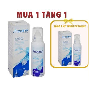 Xịt Fysoline Isotonic Spray, Xịt muối biển Pháp Fysoline 100ml dung dịch nước muối biển đẳng trương