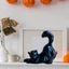 QEARY Halloween Mèo Đen Tượng, Handmade Dễ Thương Co Giãn Hình Mèo, Động Vật Ma Quái Phát Sáng Trong Bóng Tối Trắng Độc Đáo Halloween Áo Khoác Ma Trang Trí Tiệc