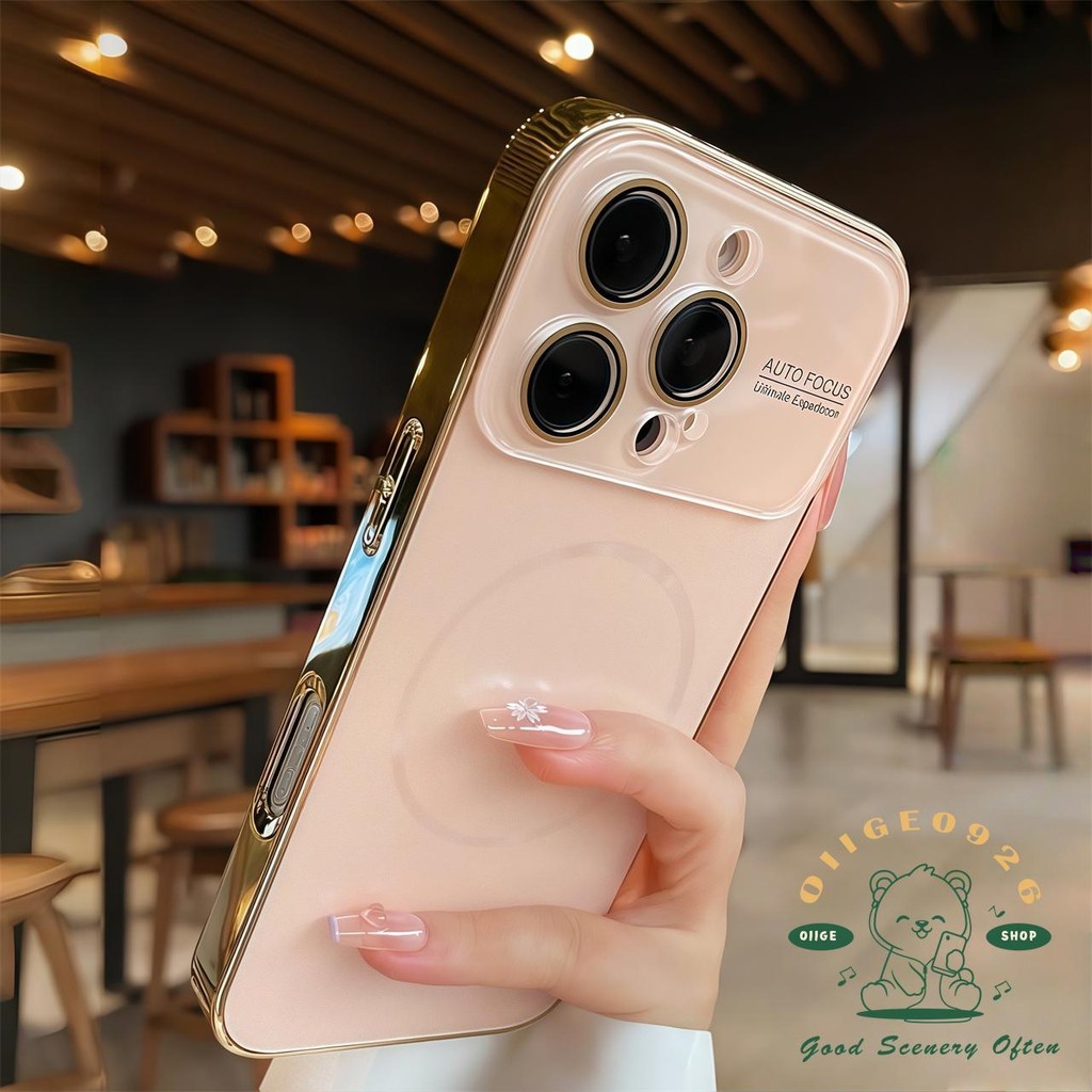 Ốp điện thoại từ tính mờ AG acrylic iphone16 Pro Max 15 14 13 12 11 cho vỏ iPhone PC + TPU Vỏ cứng chống sốc
