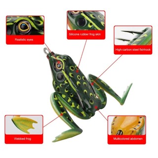 BS * Ếch Crankbait Dụ Ếch Topwater Mồi Câu Cá Nhân Tạo Có Móc