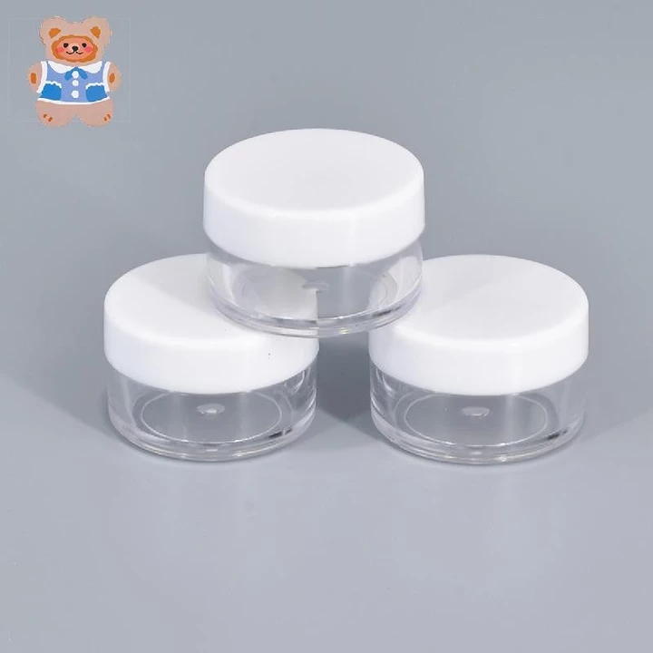[CRD] Chậu đựng mẫu rỗng, 4 lọ đựng mỹ phẩm bằng nhựa rỗng, Hộp đựng mỹ phẩm du lịch trong suốt, Hộp đựng mỹ phẩm Mini, cho kem dưỡng da mặt, mẫu, trang điểm
