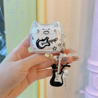 Đàn Guitar Mèo Cho AirPods 1 / 2 3 Pro Pro2 Pro3 Airpod4 Bộ Tai Nghe Bluetooth Không Dây Vỏ Bảo Vệ AirPods Pro i3 i4 pro3 Vỏ Bảo Vệ Tai Nghe