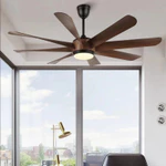 QUẠT TRẦN 6 CÁNH sải 137 & 167cm có đèn, ĐỘNG CƠ LÕI ĐỒNG, 6 cấp gió 3 màu đèn, có remote (Bảo hành 2 NĂM) — ảnh 6