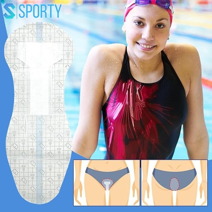 Miếng Dán Bảo Vệ Vùng Kín Khi Bơi Dùng 1 Lần Chống Nước Miếng Dán Bikini Phòng Ngừa Nhiễm Trùng Cho Phụ Nữ