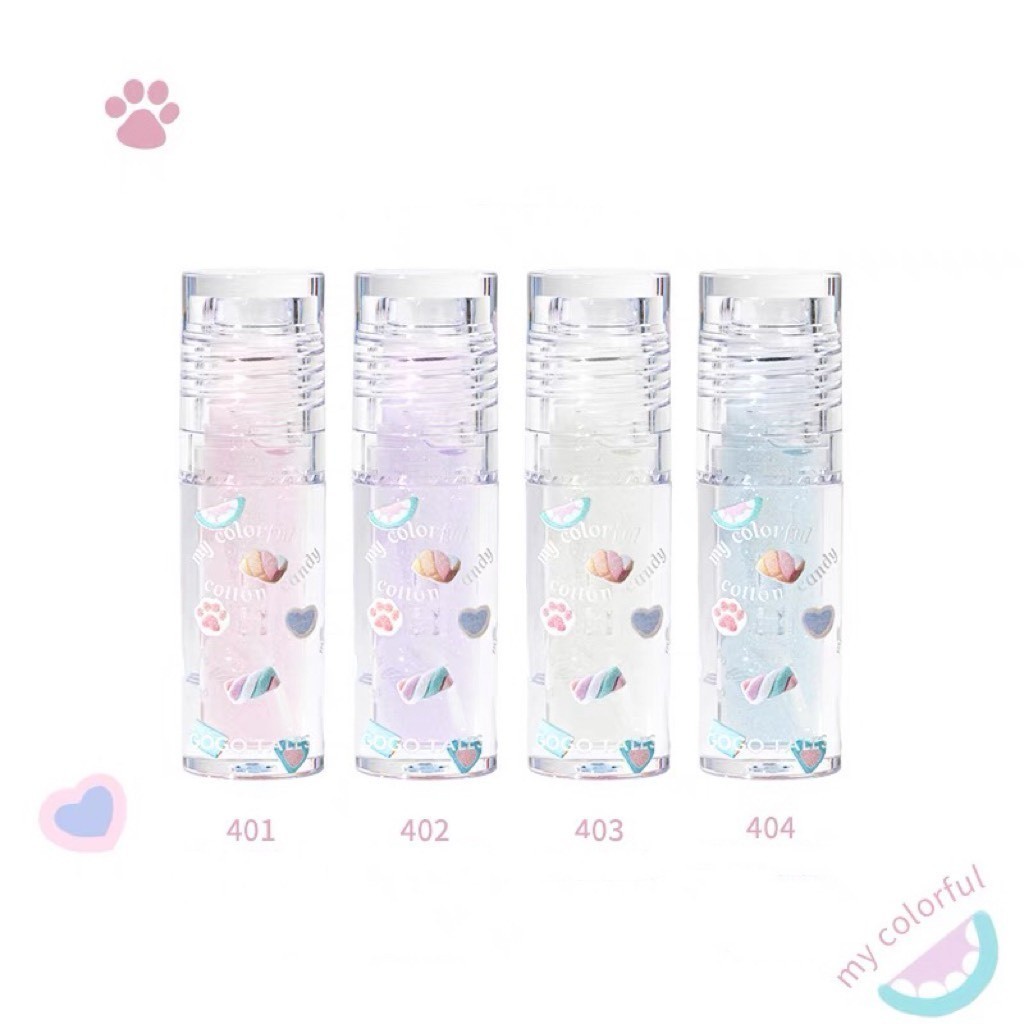 Son Bóng GOGO TALES GT394 Cho Môi Căng Mọng Marshmallow Soft Lip Oil