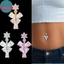 Sund Thời Trang Lấp Lánh Zircon Bụng Nút Nhẫn Trái Tim Rốn Xuyên Nhẫn Nữ Cơ Thể Phụ Kiện Trang Sức VN