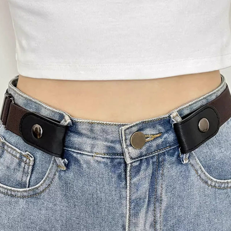 Thắt lưng lười phong cách mới và quần jean co giãn