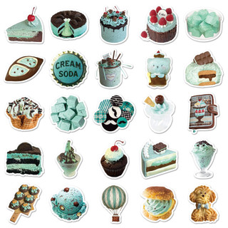 Bộ 50 Bạc Hà Chocolate Ins Phong Cách Miếng Dán Dễ Thương Graffiti Đề Can Cho Trẻ Em Hoạt Hình Trang Trí Miếng Dán