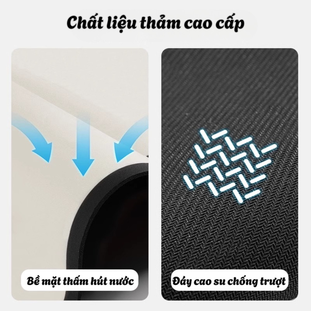Thảm Chùi Chân Hoạt Hình Shin Chống Trượt Nhà Tắm Chất Liệu Bùn Tảo Thấm Hút Nhanh Khô