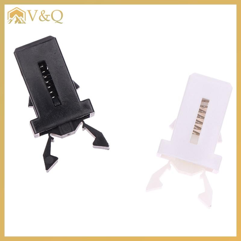 Littleloves1 10 Chiếc Thùng Rác Có Thể Nhựa Khóa Tự Khóa Thay Thế Bắt Tương Thích Nắp Cảm Ứng Bin Chốt Đen Trắng Sửa Chữa Kẹp EN
