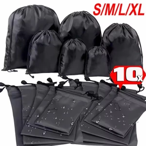 10 Túi chống nước Oxford có dây rút an toàn, Dụng cụ sắp xếp du lịch chống bụi đa kích thước cho hành lý / Dụng cụ cắm trại / Đồ dùng vệ sinh