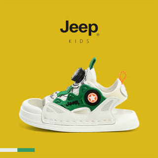 JEEP Sandal đi biển trẻ em 2025, thoáng khí, phong cách mới, phù hợp bé trai/bé gái, kiểu Baotou