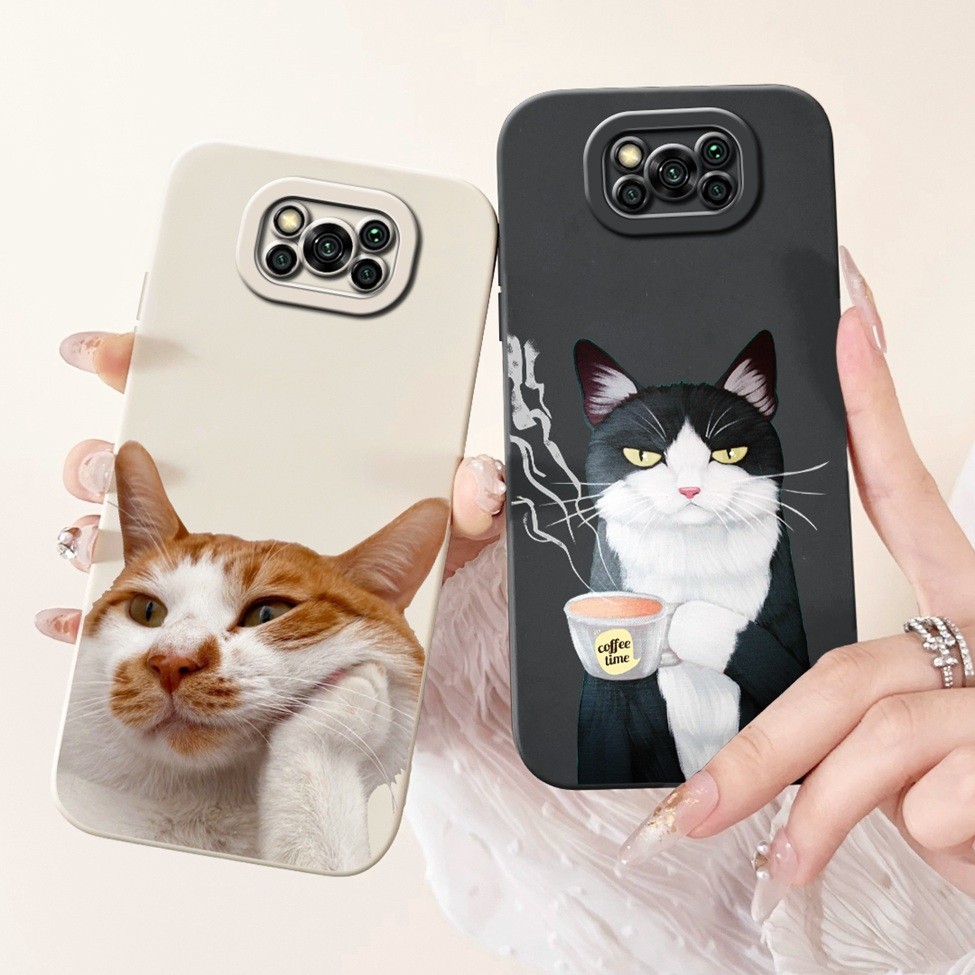 Ốp lưng Xiaomi Poco X3 X3NFC X3Pro Chống Sốc Thẩm Mỹ Mèo Dễ Thương Bé Trai Đen Ốp lưng Xiaomi Poco X3 Pro