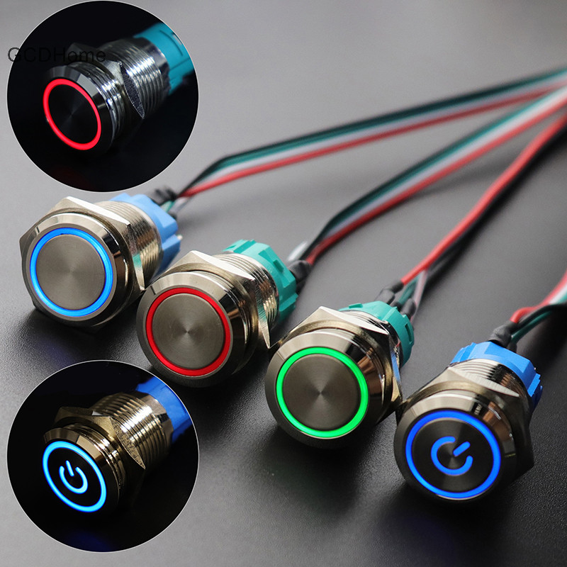 Gcdhome PC Host Power Starter Nút SW Nút Đặt Lại Máy Tính SW Có Cáp HOT