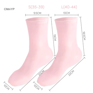 Cminyp 1 Sử Dụng Tại Nhà Tất Chăm Sóc Bàn Chân Silicon Dưỡng Ẩm Gel Gót Tất Chăm Sóc Bàn Chân Bảo Vệ Chống Nứt Vinh Quang