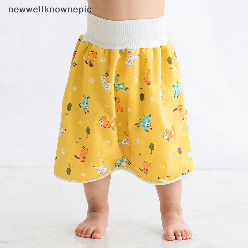 Newwellknownepic Tã Cho Bé Váy Chống Thấm Nước Cho Trẻ Sơ Sinh Chống Rò Rỉ Nước Tiểu Tập Quần Vải Tã Trẻ Em Ngủ Ngủ Ngủ Bô Đồ Tập Luyện VN