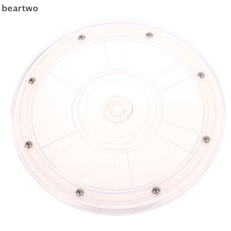 < Beartwo > Bàn xoay Acrylic trong suốt 360 xoay Giá đỡ màn hình Đế tròn Trang sức lười biếng Trang trí đĩa xoay Phần cứng nội thất Đẹp